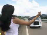 Desperate For A Ride Ebony Hitchhiked Wrong Car This Time Full Video | xvideosearch.com