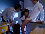 Blackmailed Schoolgirl Yura Kurokawa Gets Creampied By Her Classmates In The Classroom……