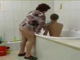 Although Son Is Big Boy Now Fat Mature Step Mom Still Bathes Him Free XXX |… |…