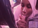 Arab Hijab Girl Giving A Nice Blowjob To Her White Boyfriend In The Car Hot Clip |… |…