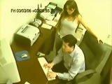 Security Camera Tapes Busty Milf Giving Handjob To Colleague at Office Amateur CFNM Hot……