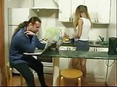 Seducing a mature guy in the kitchen HD | xvideosearch.com