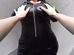 hot boobed babe in latex Full Video | xvideosearch.com