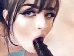 Sucking black dildo in the bath HD | xvideosearch.com