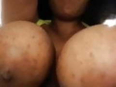 huge tits and nipples on ebony woman 2