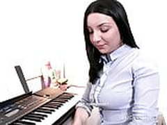 Cutie fails to play the piano but gets a chance to ride cock Full Video | xvideosearch.com