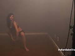 Erotic British Teen Model Shanaya In Strip Show