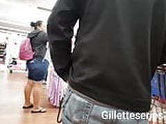 Candid creep on latina milf in jean shorts Full Video | xvideosearch.com