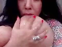 Busty Arab shows huge tits and sucks nipples in the end Hot Clip | xvideosearch.com