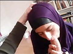 Muslim islamic sluty whore blowjob in hijab deepthroat