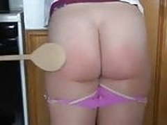 Untidy kitchen - spanking women with wooden spoon Online | xvideosearch.com