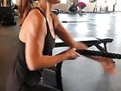 Minka Kelly working out Hot Clip | xvideosearch.com