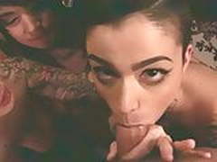 Three young ladies sucking my big cock. Cum in mouth Free XXX | xvideosearch.com