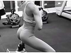 Candice Swanepoel toning her perfect body in the gym Hot Clip | xvideosearch.com