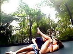 Teens fucking on the trampoline Online | xvideosearch.com
