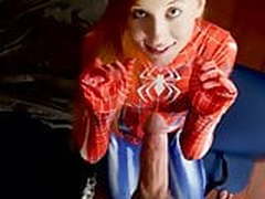 Spidergirl Swallows big cumload HD | xvideosearch.com