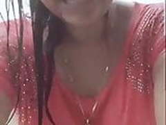 Indian girl wet live on rain with visible nipples HD | xvideosearch.com