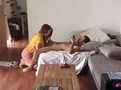 She take care of his husband afterwork Full Video | xvideosearch.com