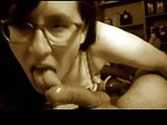 Nerd Mom Jennifer licks sac and shaft repeatedly (GIF) Full Video | xvideosearch.com