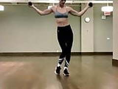 Nina Agdal dancing at the gym HD | xvideosearch.com