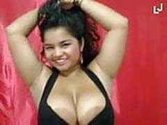 Busty Latina with huge areolas dancing on cam Online | xvideosearch.com