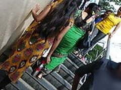 Desi candid bouncing boobs on stairs 2