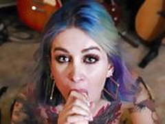 Tattoed Flame Jade Suck Dildo and Cumshot on Perfect Body Online | xvideosearch.com