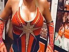 WWE - Lana AKA CJ Perry in Captain Marvel gear, 2020 Royal R Full Video | xvideosearch.com