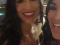Nikki Bella nipple slip in selfie with Brie Bella. Full Video | xvideosearch.com
