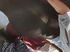 Big ass silk legging black girl candid hot HD | xvideosearch.com