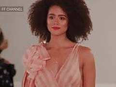 Nathalie Emmanuel - slomo runway walk, see-through top HD | xvideosearch.com