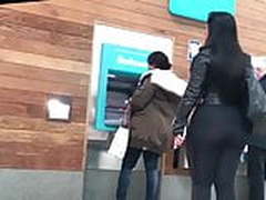 Beautiful arabic girl walking in the street in black leggins Online | xvideosearch.com