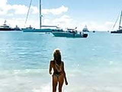 Sylvie Meis at the Beach HD | xvideosearch.com