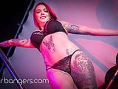 VR BANGERS Pink Hair Tattooed Stripper Fucks You After Show Online | xvideosearch.com