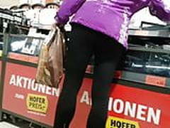 Tight little black spandex ass shopping Hot Clip | xvideosearch.com