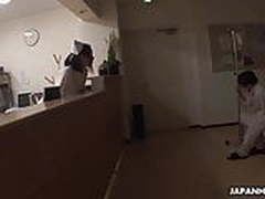 Japanese nurse, Mika Kojima comforts a guy, uncensored HD | xvideosearch.com