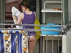 MILF neighbor colletting laundry Hot Clip | xvideosearch.com