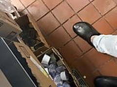 Ebony in jeans at work Online | xvideosearch.com