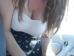 big naturals cam show in car Hot Clip | xvideosearch.com