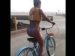 Jade Chynoweth riding a bicicle in bikini bottoms Hot Clip | xvideosearch.com