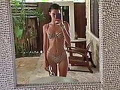 Kendall J. in leopard print bikini, selfie Online | xvideosearch.com