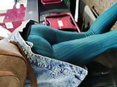 Candid big ass in Green legging at the market Hot Clip | xvideosearch.com