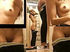 Girl cabine fitting room 12 - NUDE stylish teen Merry Xmas ! Hot Clip | xvideosearch.com