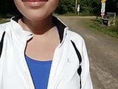 outside flashing her fanny and tits Full Video | xvideosearch.com