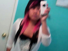 Cute babe taking selfies and showing her tits Hot Clip | xvideosearch.com