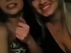 Brazilian bitch show her pussy in a car