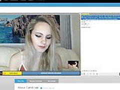 Cute Blonde teen loves big dick on webcam
