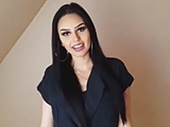 German Muslim 19yo Alina introduces her anorexic skinny body