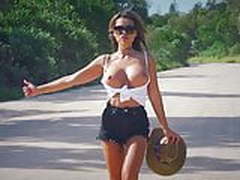HITCHHIKER NINA MILANO FUCKS OUTDOORS Hot Clip | xvideosearch.com