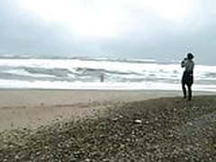 Cute Blond Strips at Beach HD | xvideosearch.com